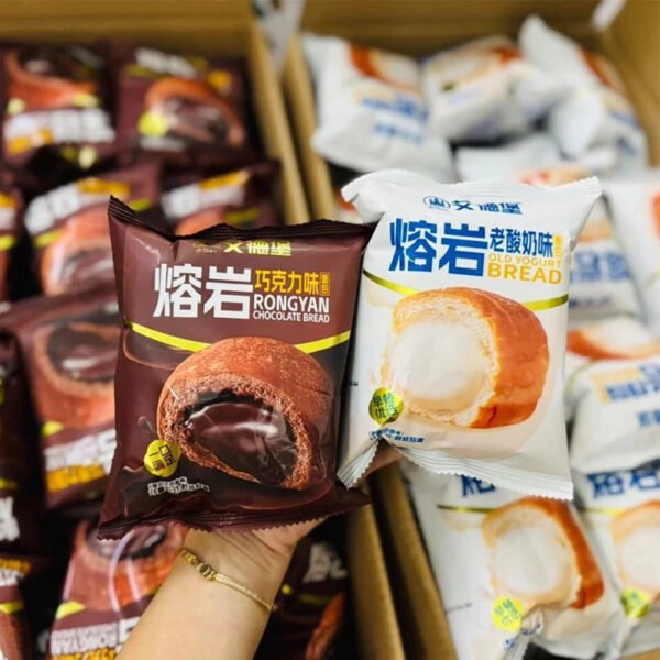 Bánh mì Rongyan Aidebao vị socola và vị sữa chua