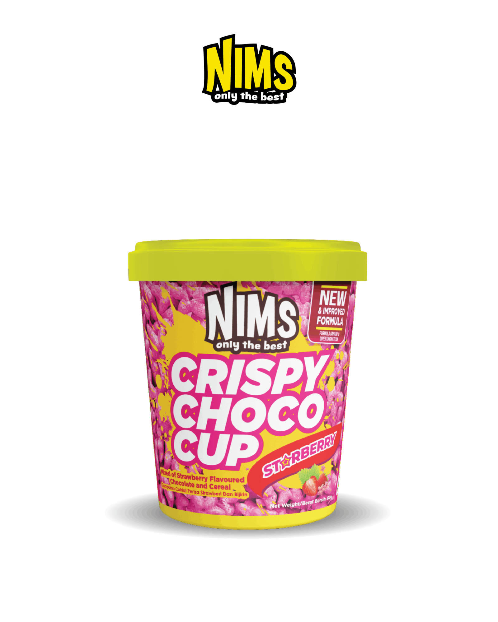 Socola Dâu Nims giòn tan chảy Hạt Starberry Cereal Ly 60g