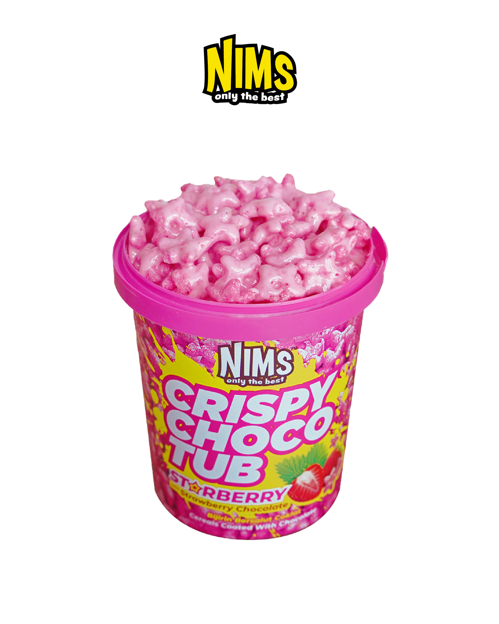 Socola Dâu Nims giòn tan chảy Hạt ngôi sao Starberry Cereal Ly 250g