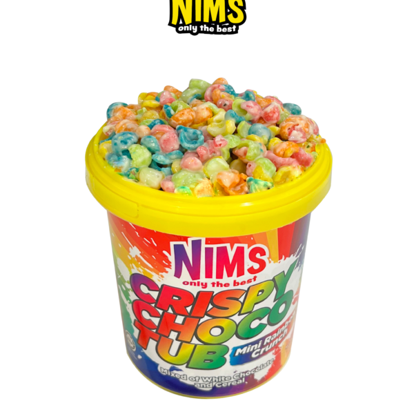 Socola Trắng Nims giòn tan chảy Hạt khuyết Choco Tub Ly 250g