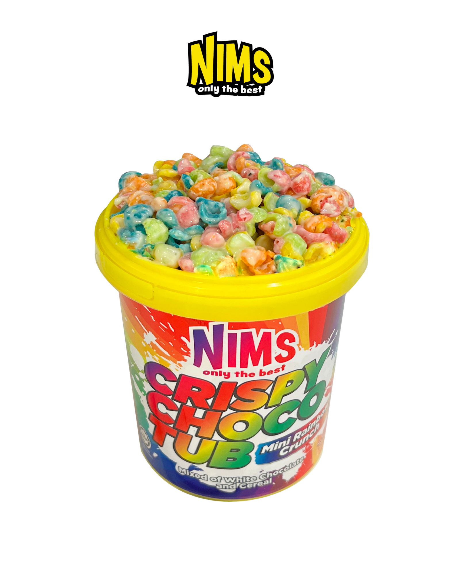 Socola Trắng Nims giòn tan chảy Hạt khuyết Choco Tub Ly 250g